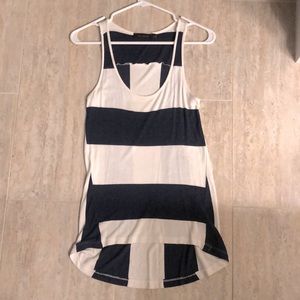 The Limited navy and white striped tank